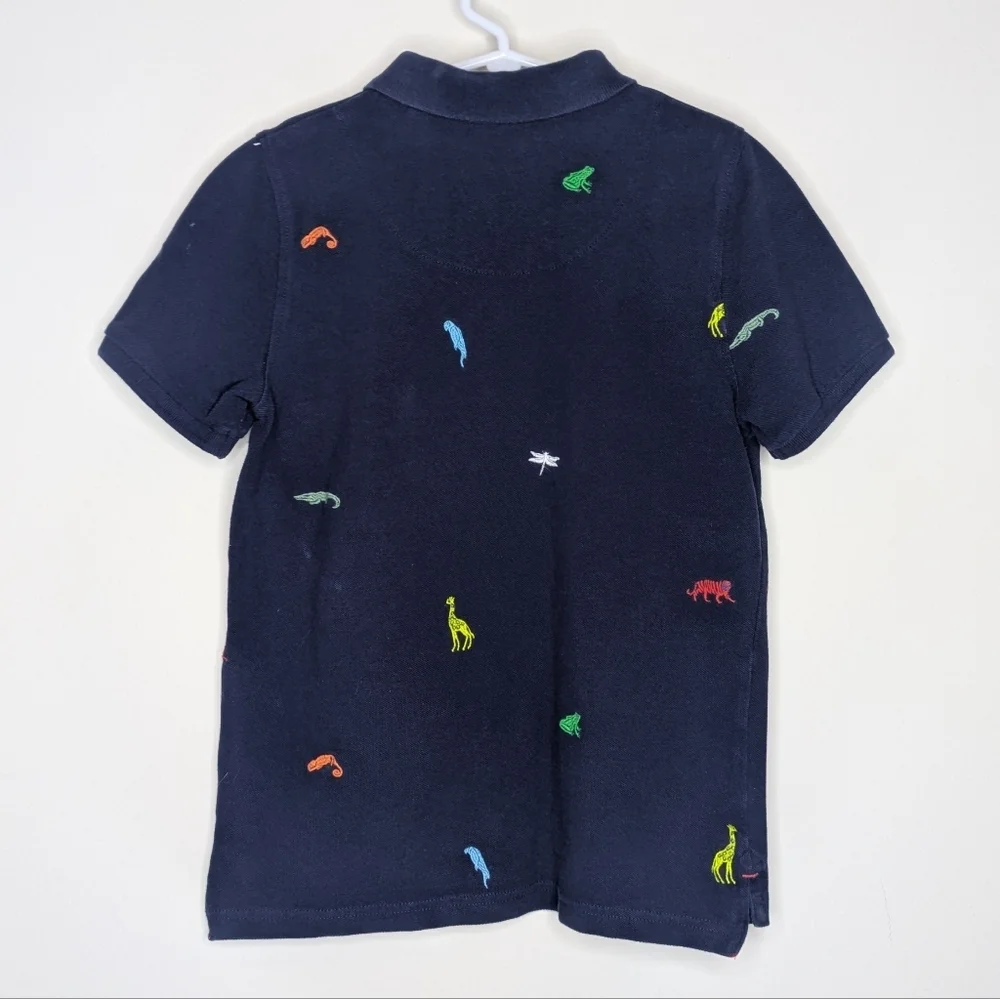 Boden Animal Print Polo Shirt 9/10